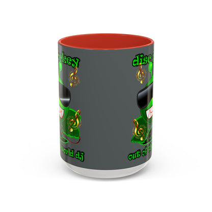 disc jockey - Accent Mug (dark grey)
