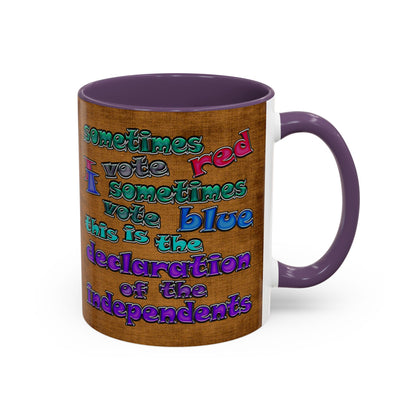 declaration of the independents - Accent Mug (brown papyrus)