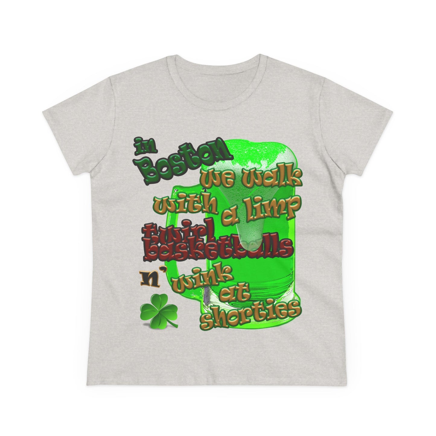 celtics logo - Women's Midweight Cotton Tee