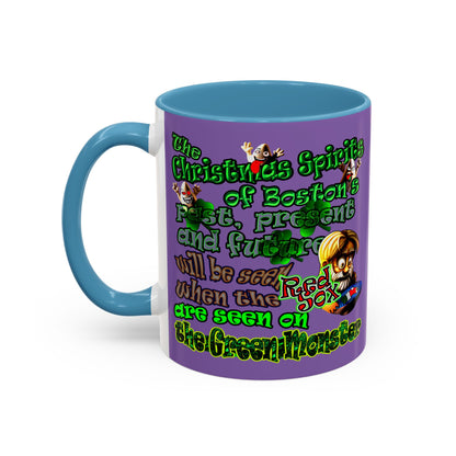 christmas spirits of boston - Accent Mug (light purple)