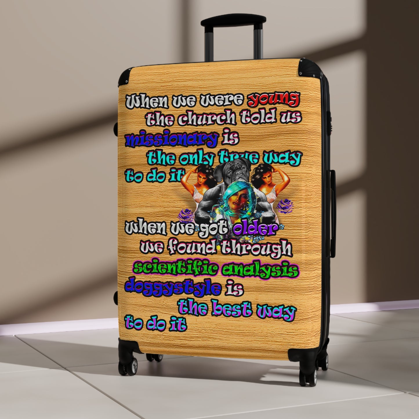 doggystyle - Suitcase (butterscotch wood finish)