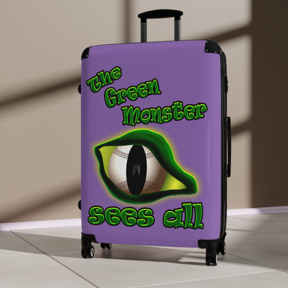 green monster - Suitcase (light purple)