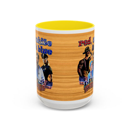 rw&b lives matter - Accent Mug (butterscotch wood finish)