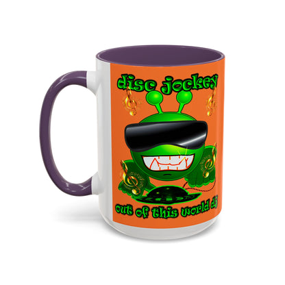 disc jockey - Accent Mug (crusta)