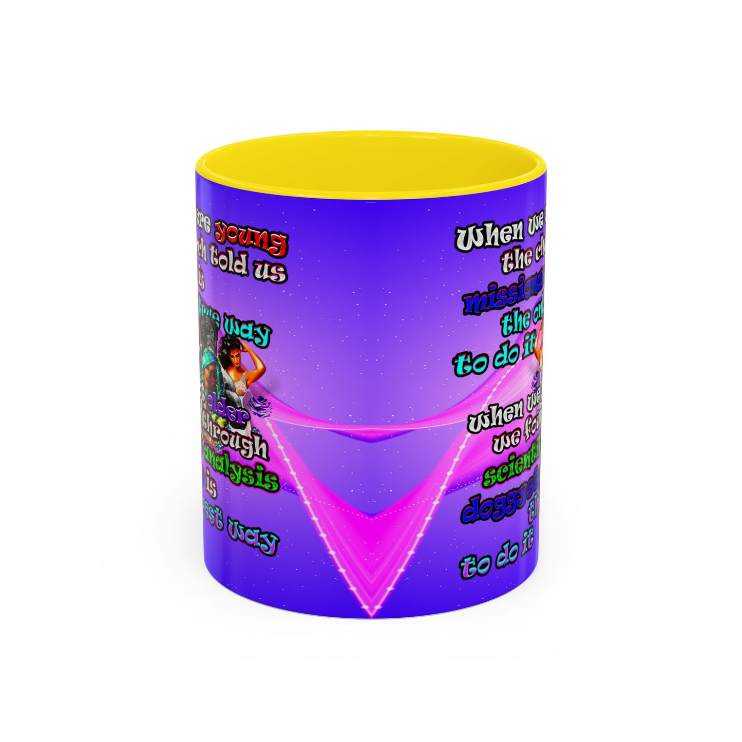doggystyle - Accent Mug (purple-pink wave)