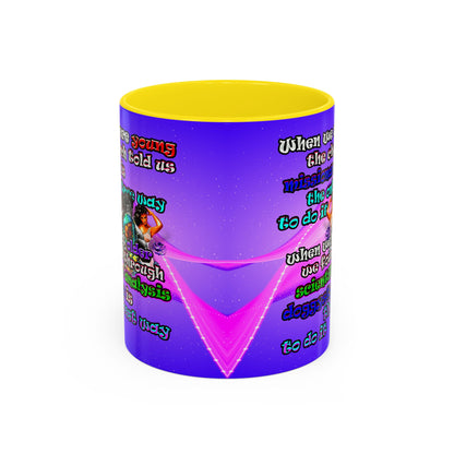 doggystyle - Accent Mug (purple-pink wave)
