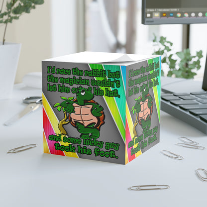 turtle race - note cube (rainbow split)