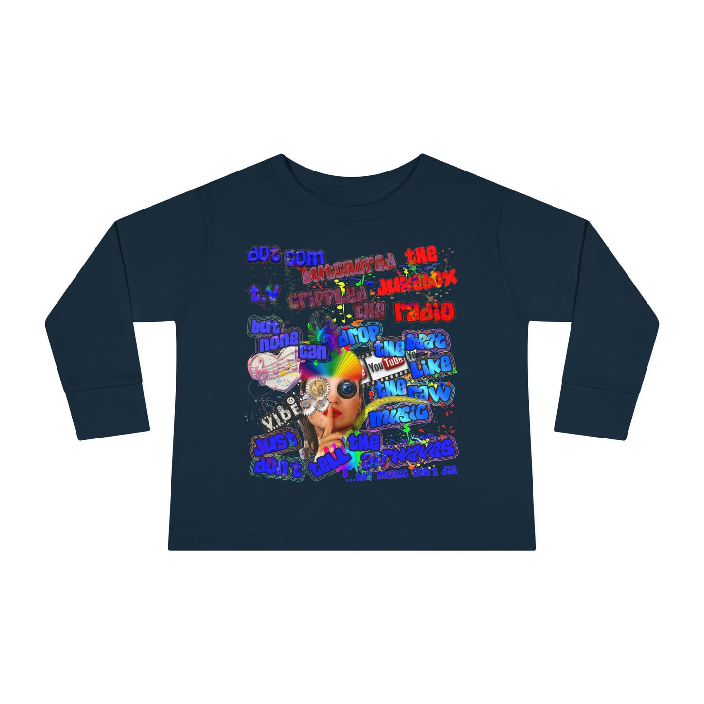 drop the beat - Toddler Long Sleeve Tee
