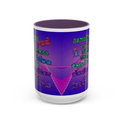 declaration of the independents - Accent Mug (purple-pink wave)