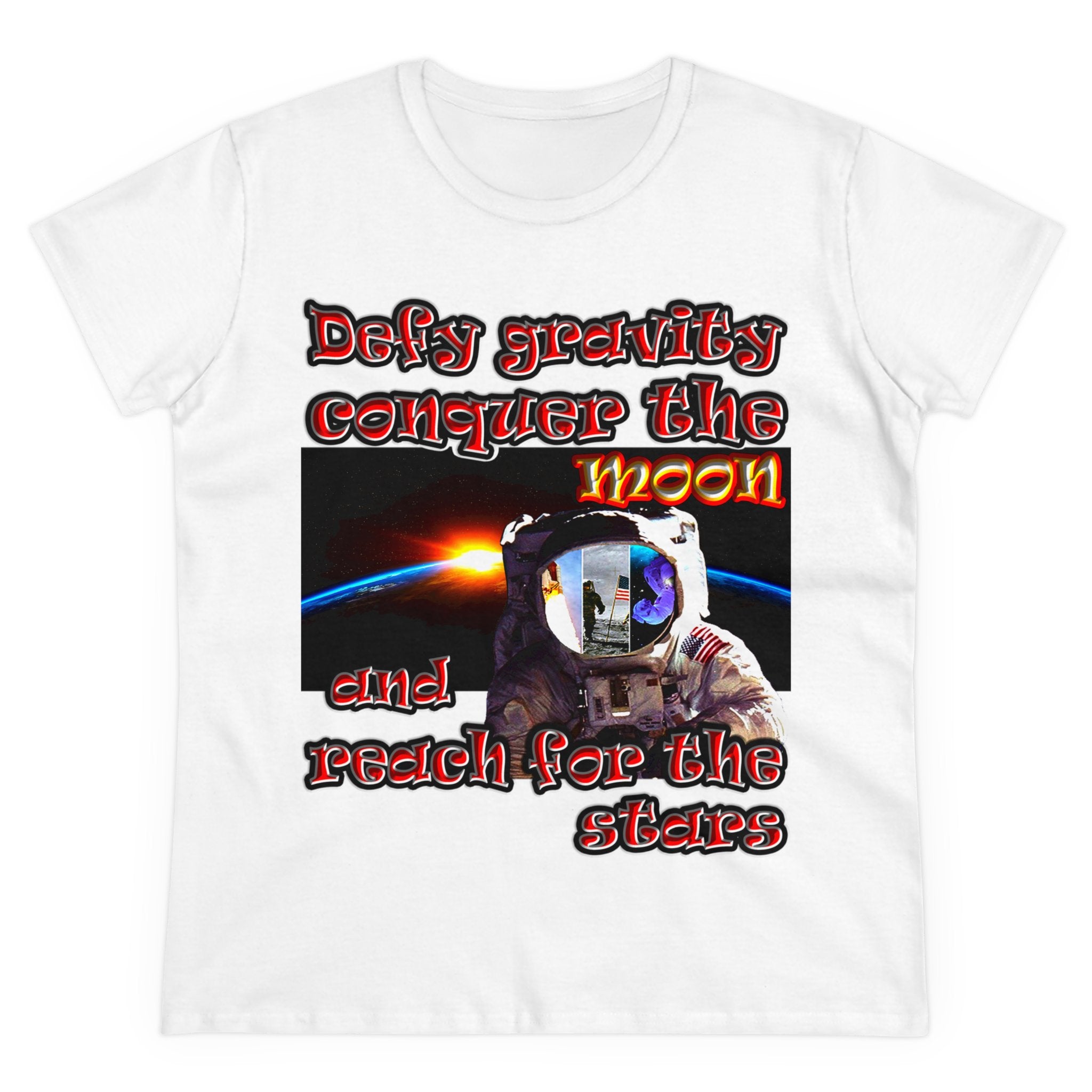 defy conquer reach - Women's Midweight Cotton Tee