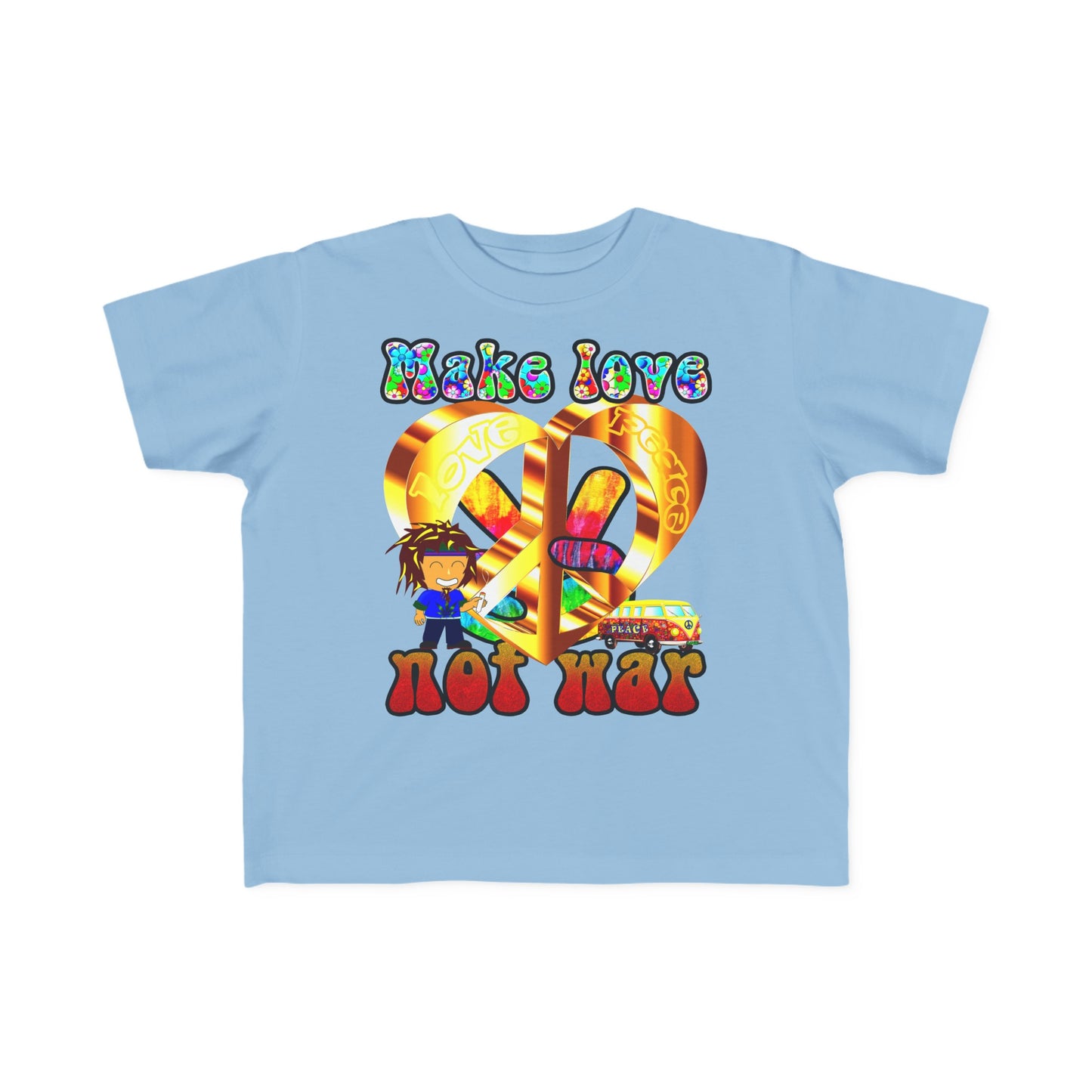 love peace - Toddler's Fine Jersey Tee
