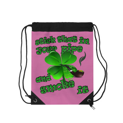 celtics logo - Drawstring Bag (light pink)
