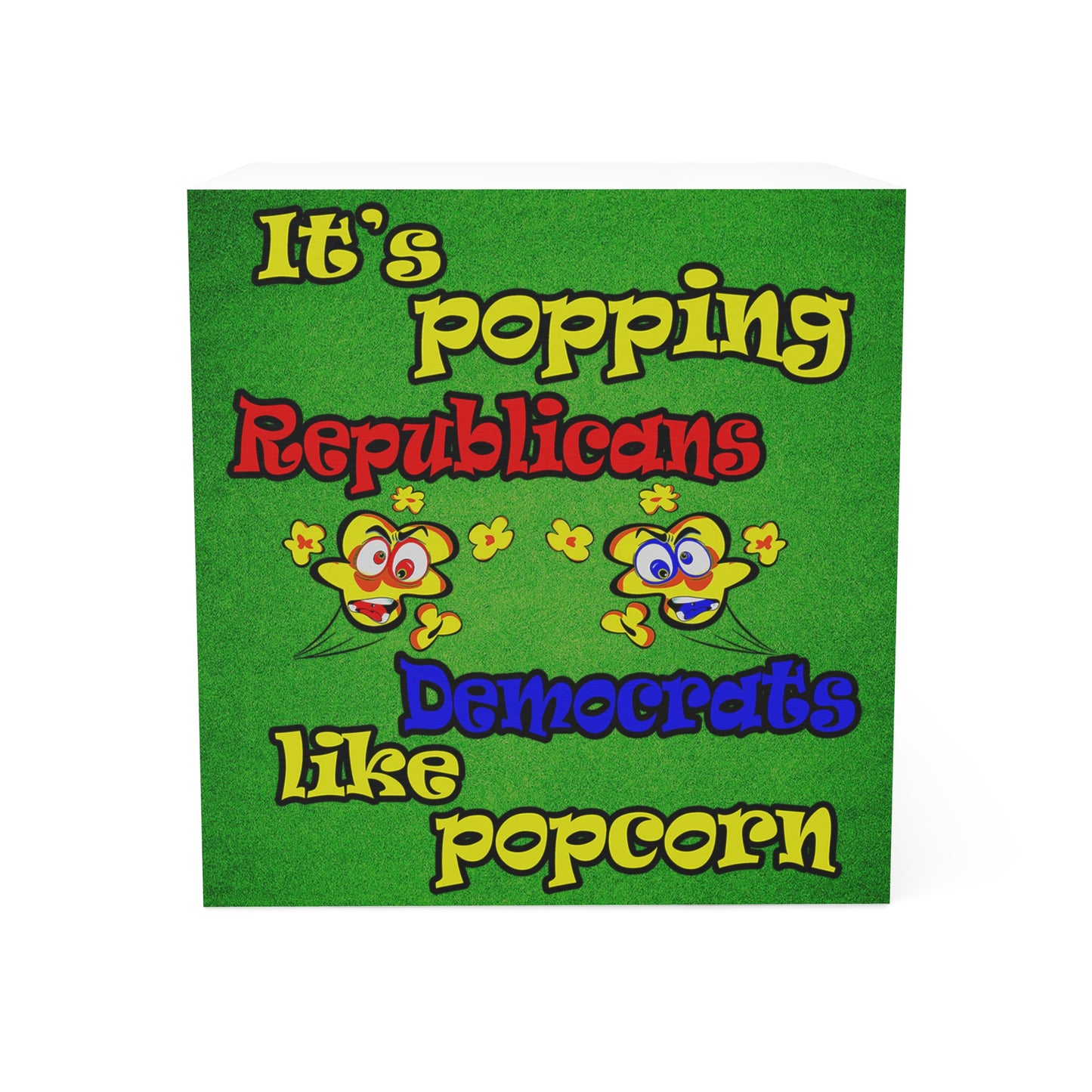 popping like popcorn - note cube (green turf)