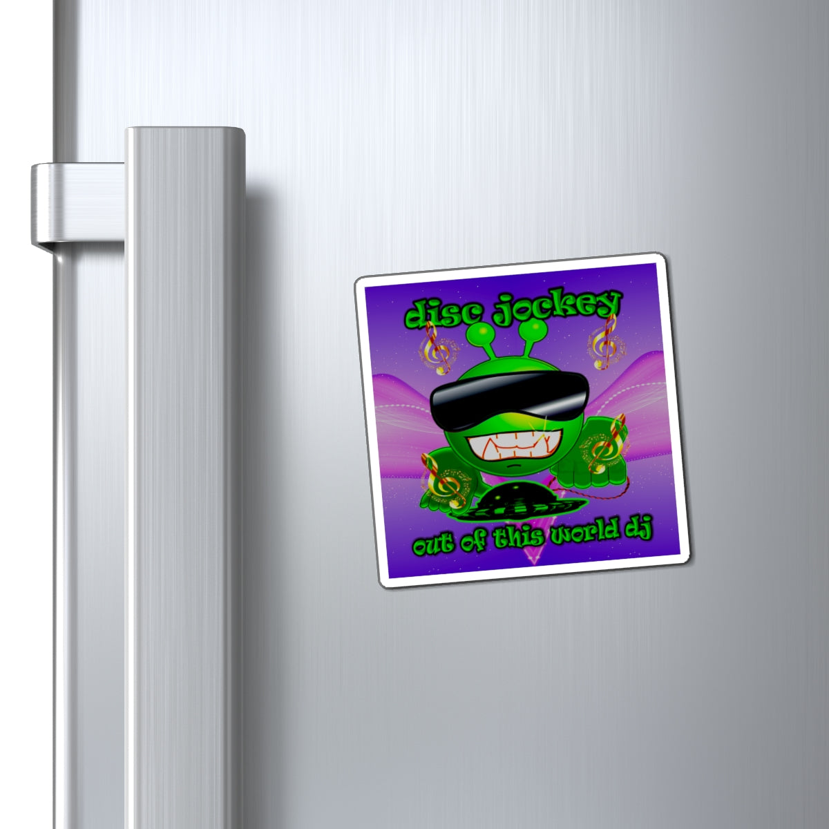 disc jockey - Magnets - (purple-pink wave)