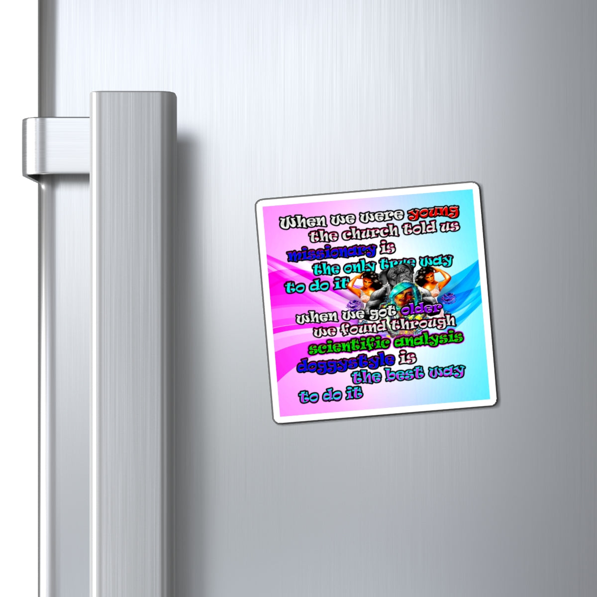 doggystyle - Magnets - (light blue-pink wave)