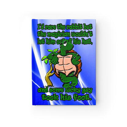 turtle race - journal-blank (blue-white wave)