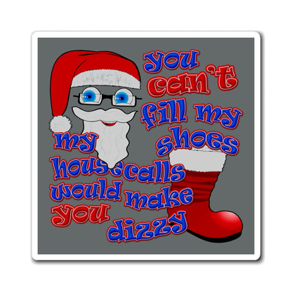 santa's shoes - Magnets - (dark grey)