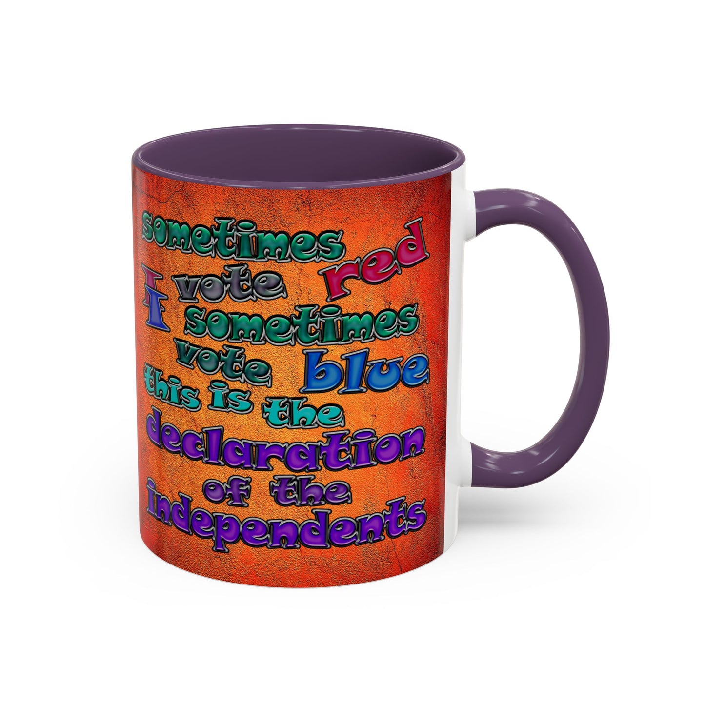 declaration of the independents - Accent Mug (burnt orange)