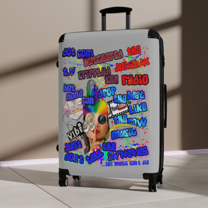 drop the beat - Suitcase (light grey)