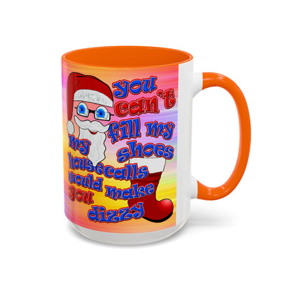 santa's shoes - Accent Mug (color blur)