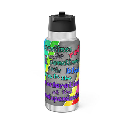 declaration of the independents - Gator Tumbler, 32oz  (rainbow split)