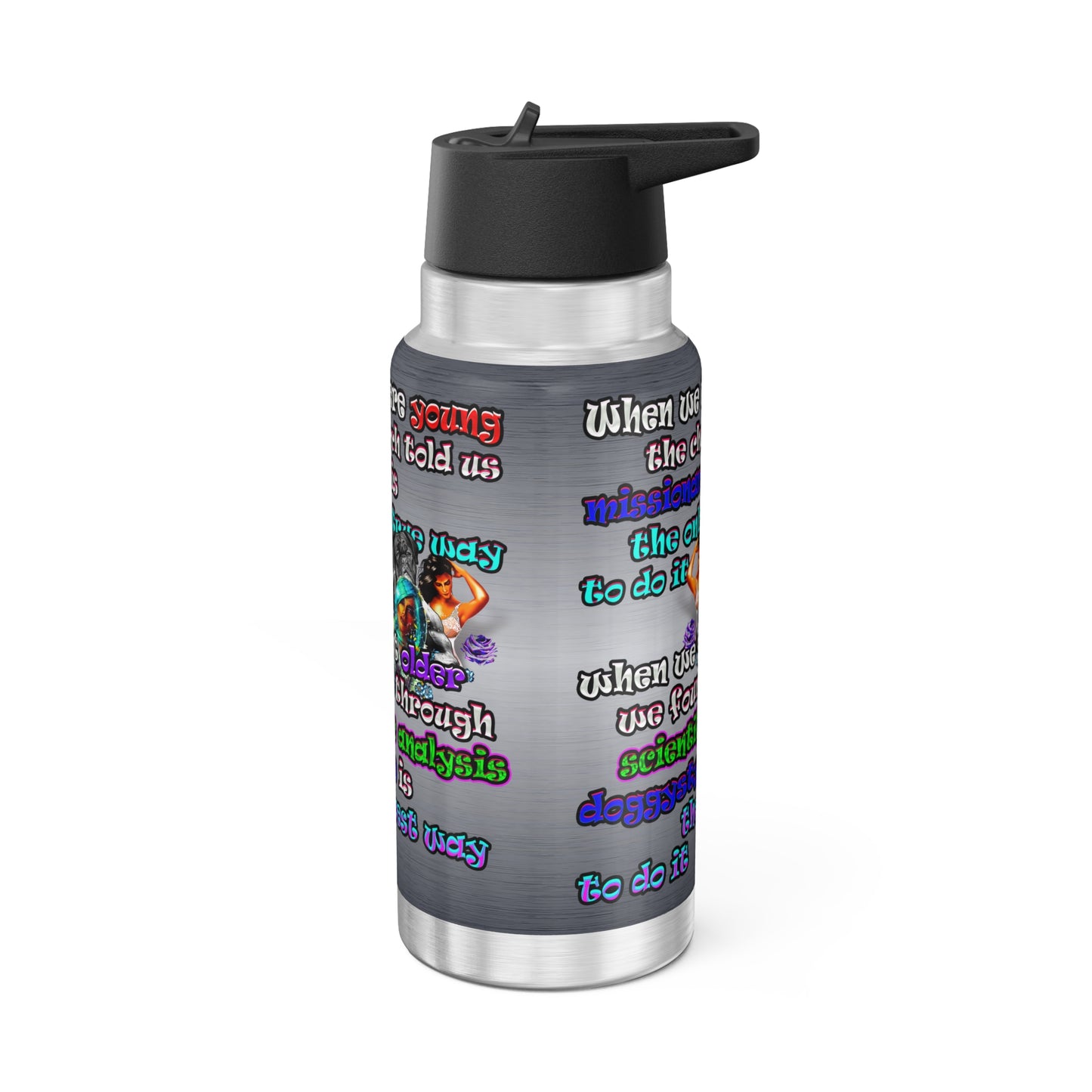 doggystyle - Gator Tumbler, 32oz  (brushed nickel)