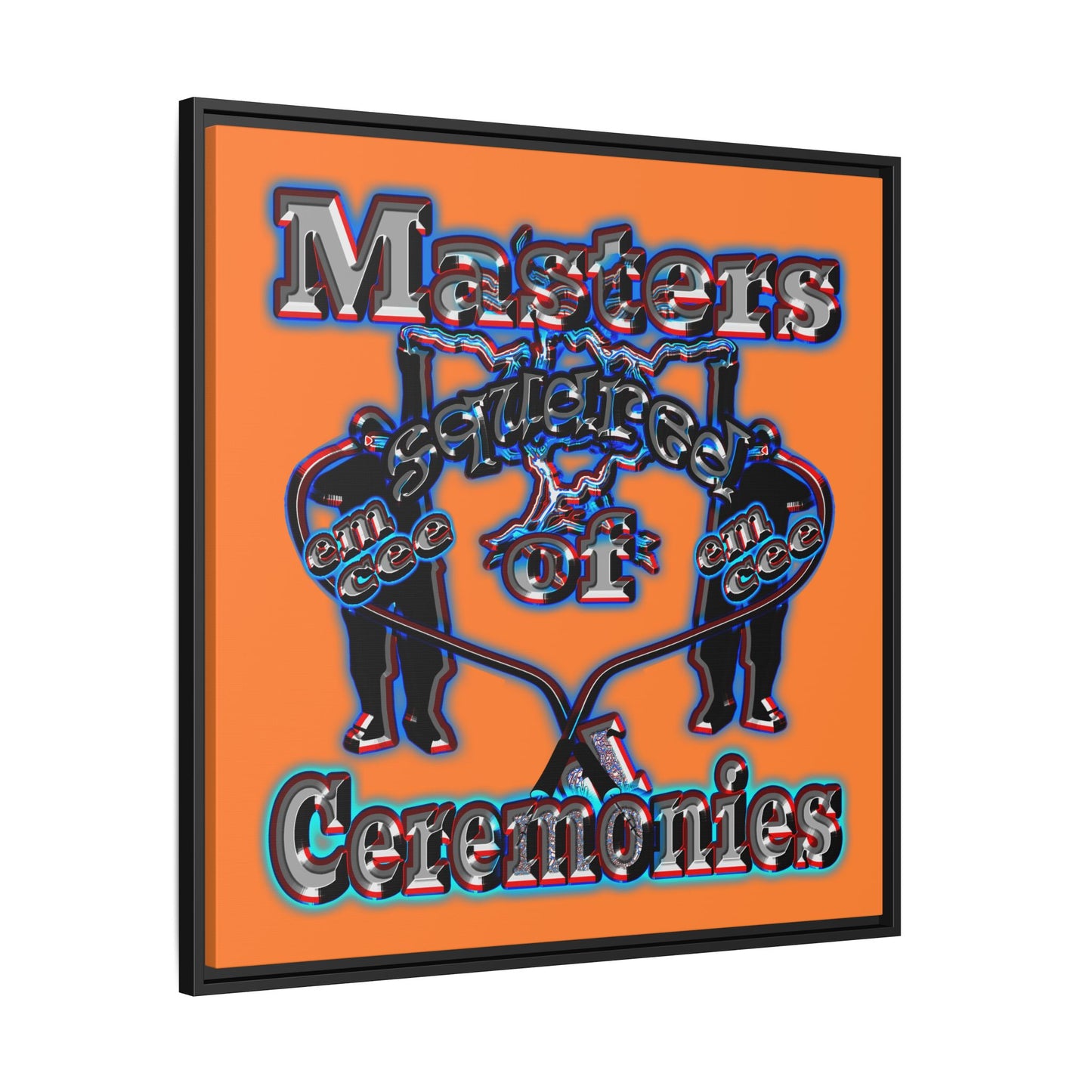 em cee squared - framed canvas art (crusta)