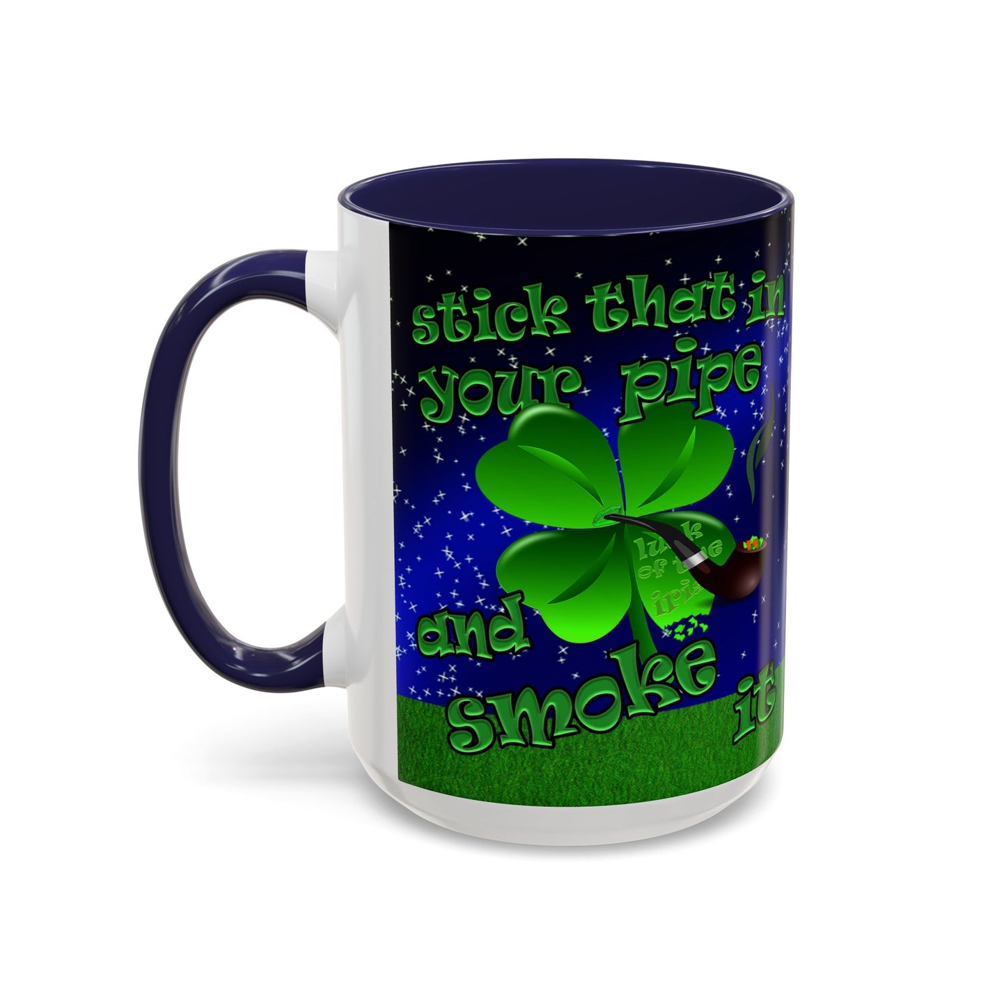celtics logo - Accent Mug ('snoops' background)