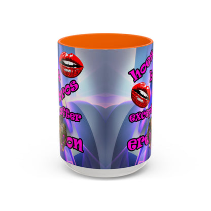 hoes b4 bros - Accent Mug (grey-pink wave)