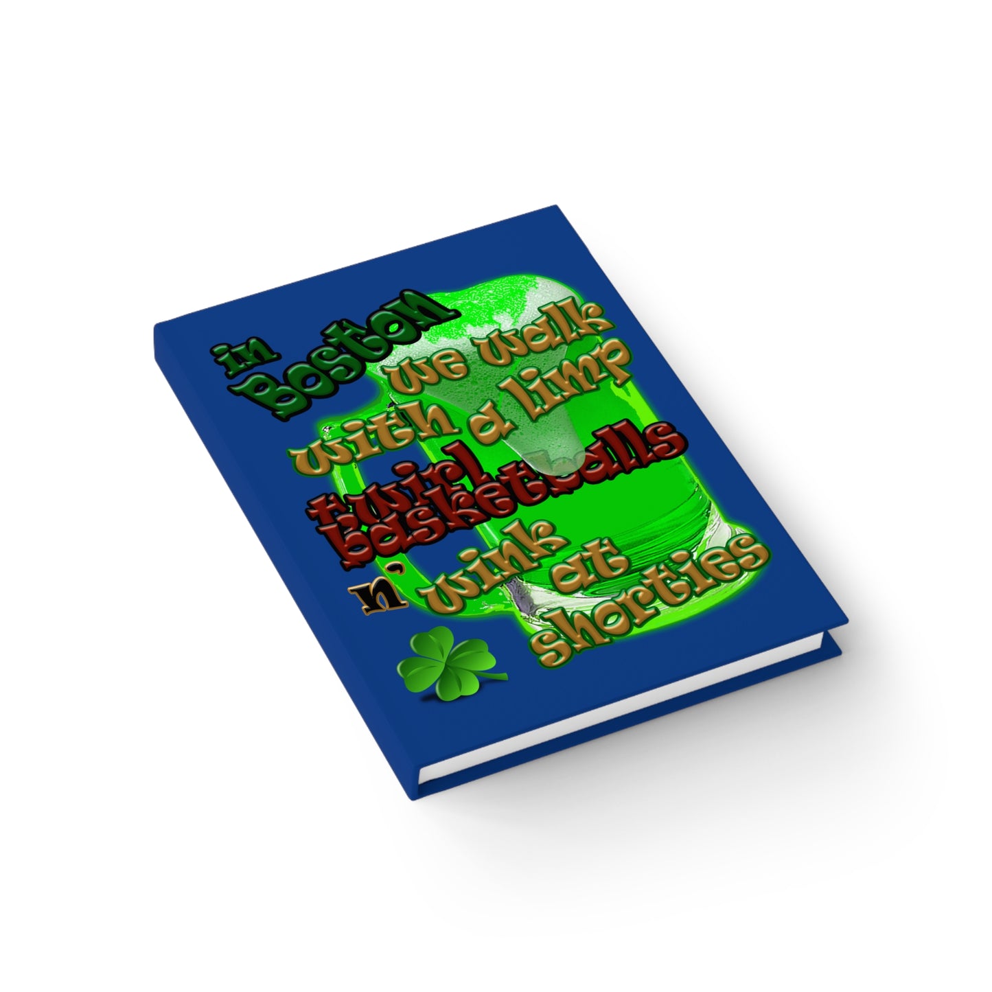 celtics logo - journal-lined (dark blue)