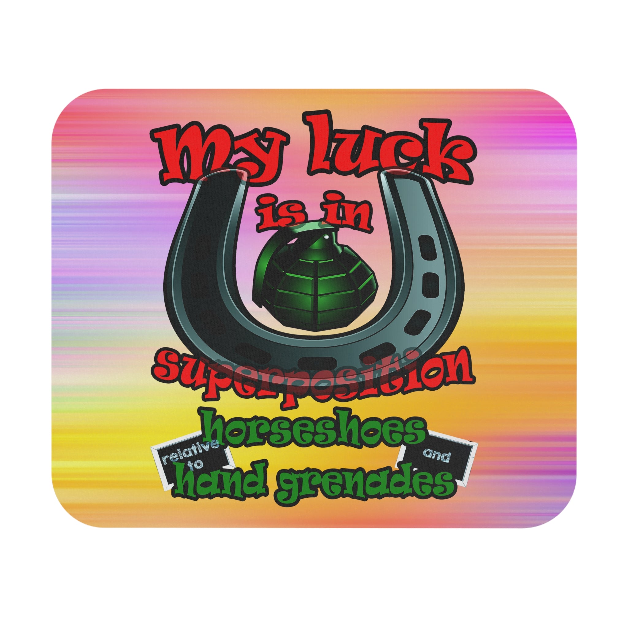 my luck - Mouse Pad (Rectangle) (color blur)