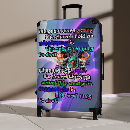 doggystyle - Suitcase (grey-pink wave)