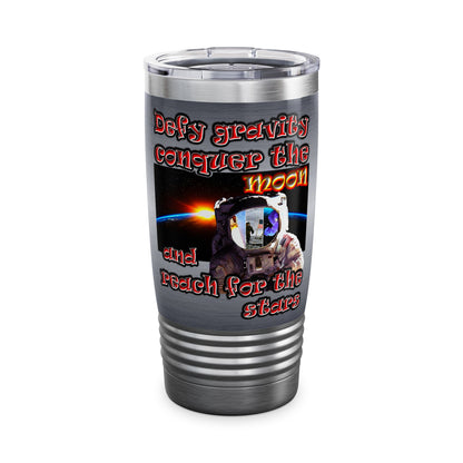 defy conquer reach - Ringneck Tumbler, 20oz (brushed nickel)