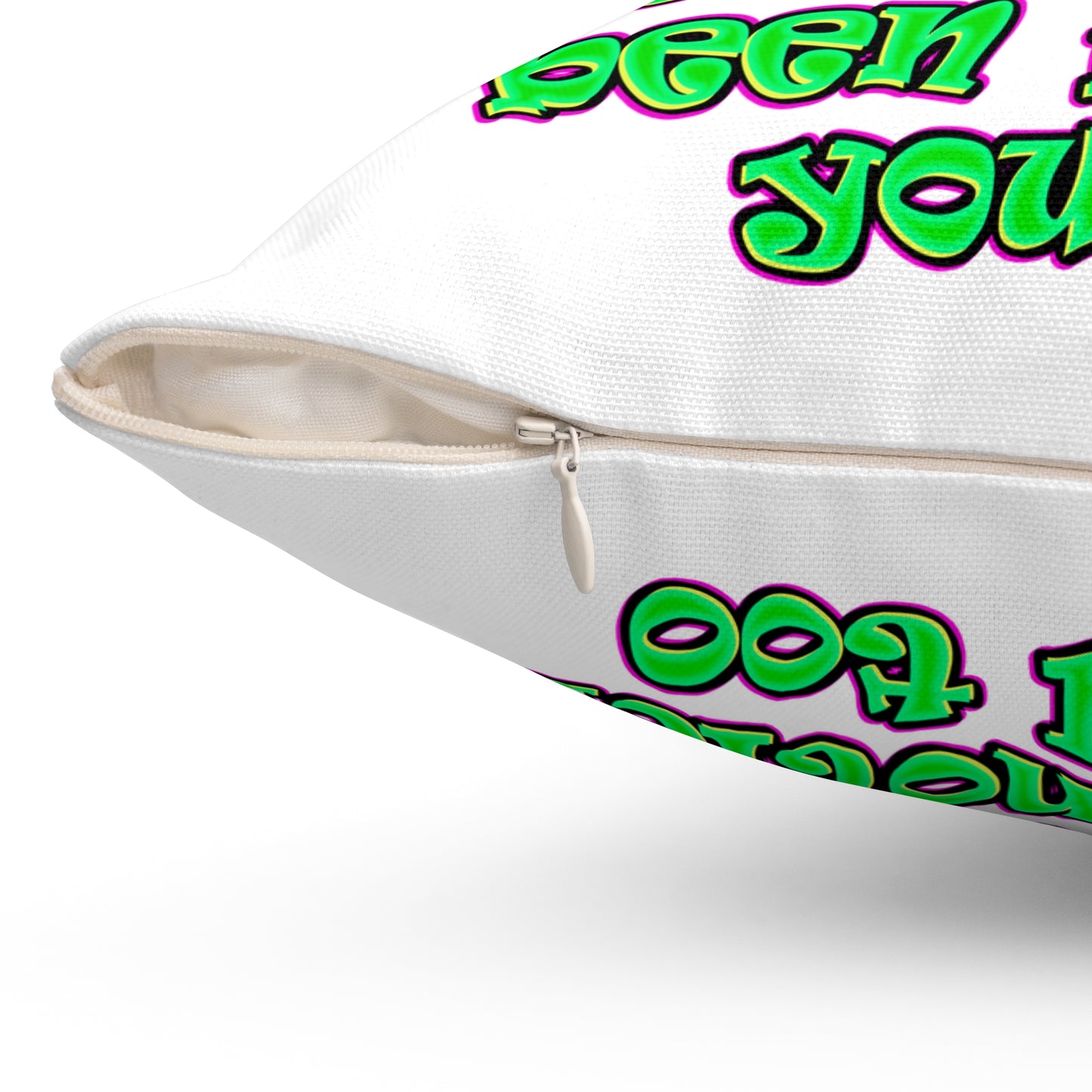 noticed you noticing - Spun Polyester Square Pillow - (white)