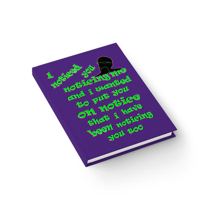 noticed you noticing - journal-lined (purple)