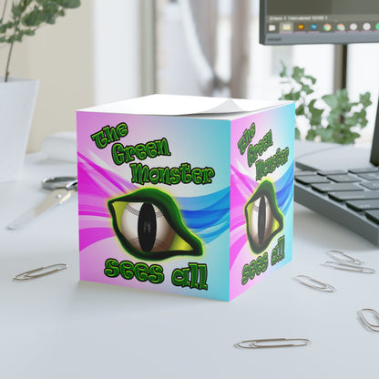 green monster - note cube (light blue-pink wave)