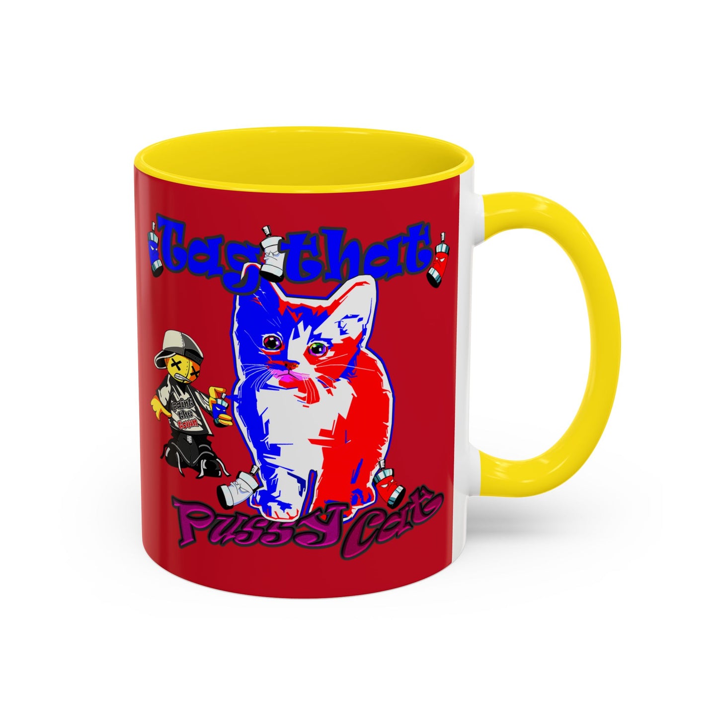 tag that - Accent Mug (dark red)