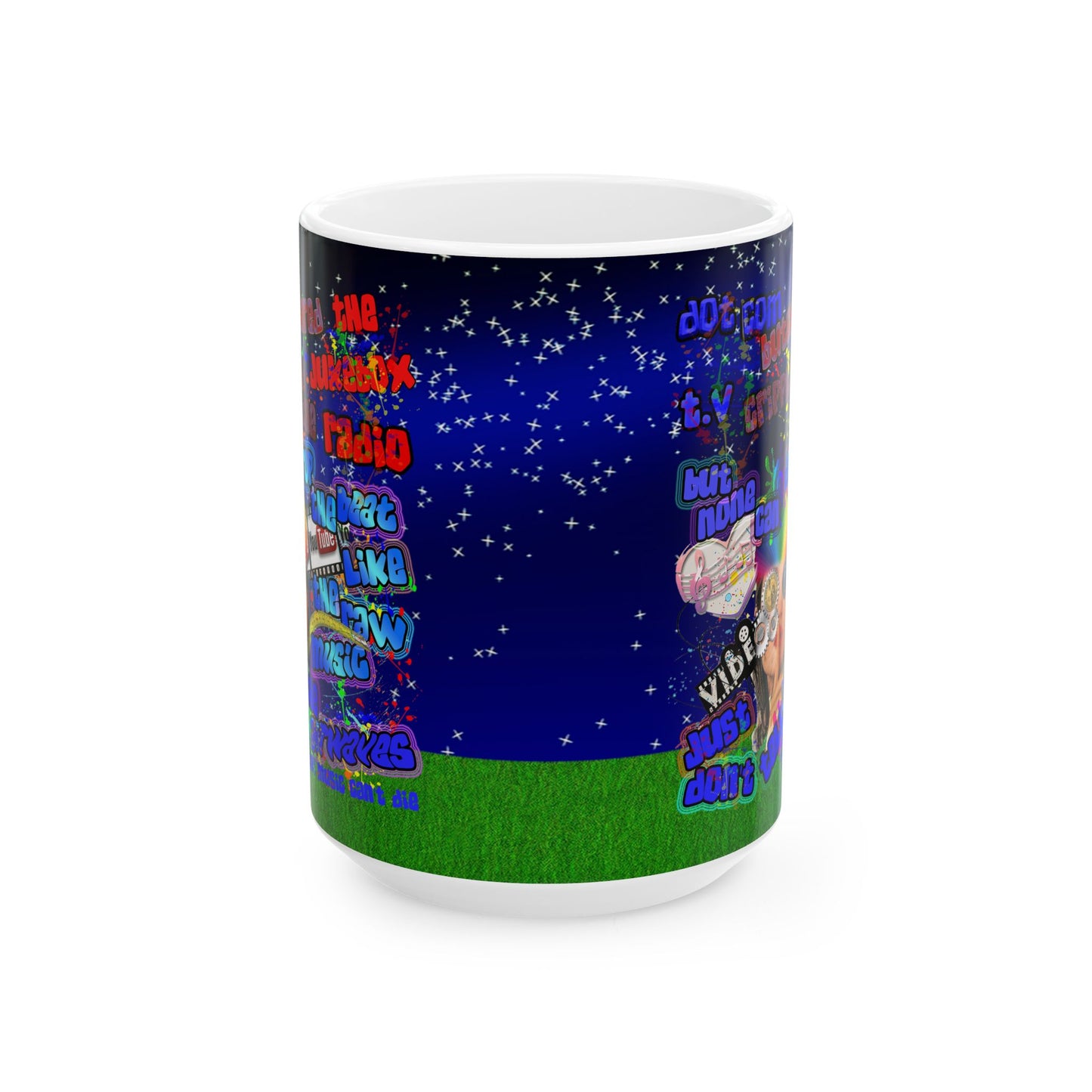 drop the beat - White Mug ('snoops' background)