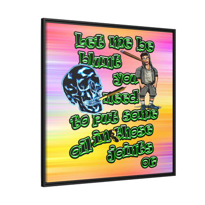 og - framed canvas art (color blur)