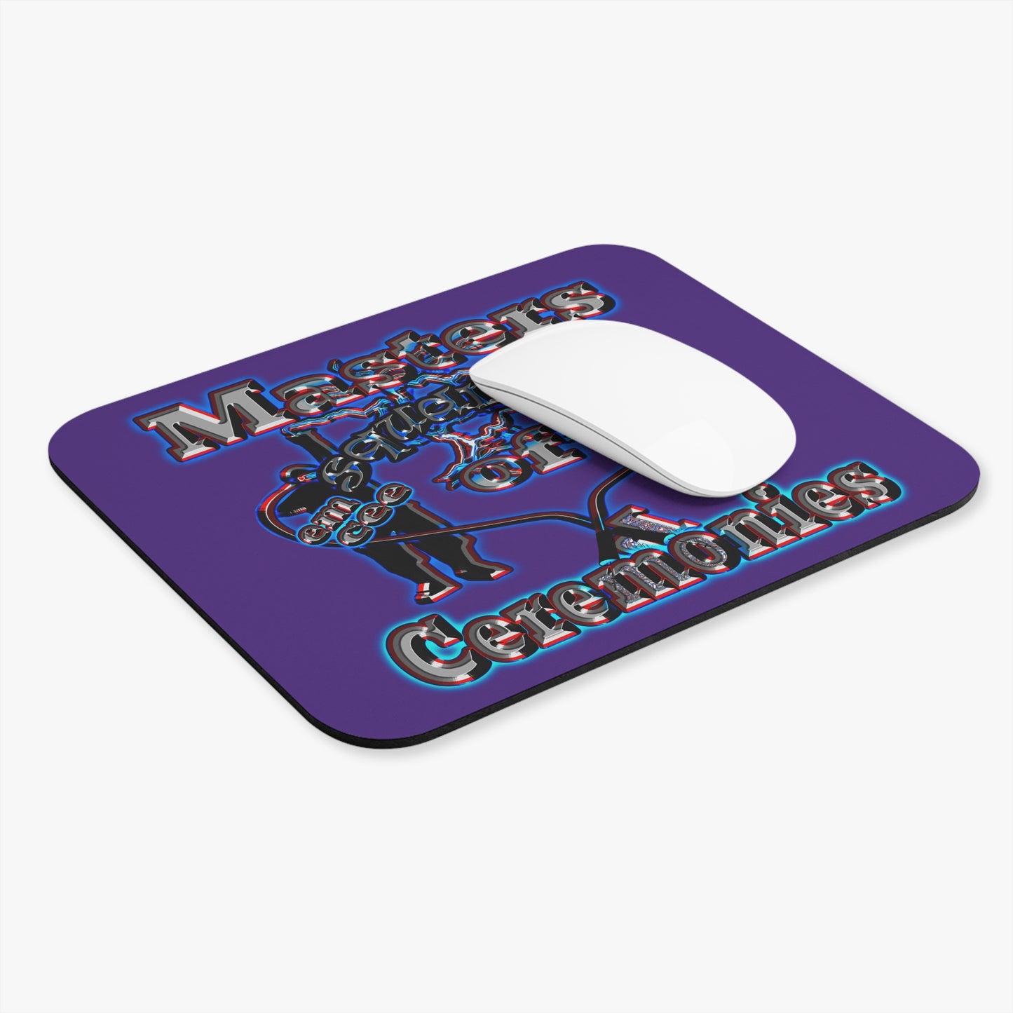 em cee squared - Mouse Pad (Rectangle) (purple)