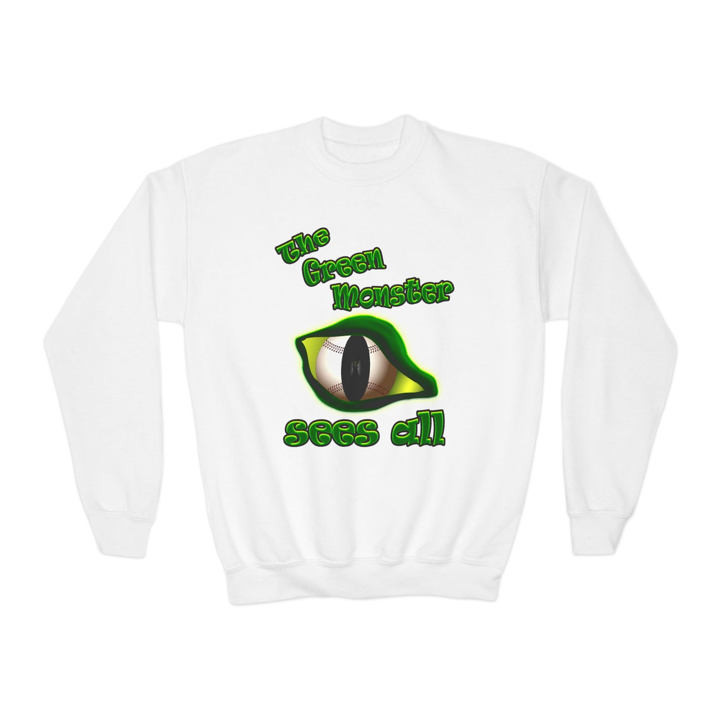 green monster - Youth Crewneck Sweatshirt