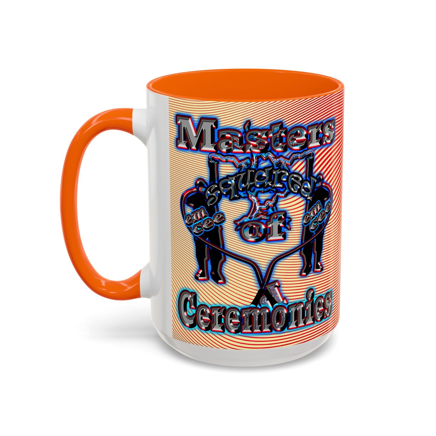 em cee squared - Accent Mug (yellow-orange wave)