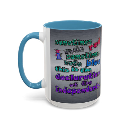 declaration of the independents - Accent Mug (brushed nickel)