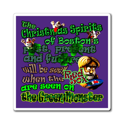 christmas spirits of boston - Magnets - (purple)