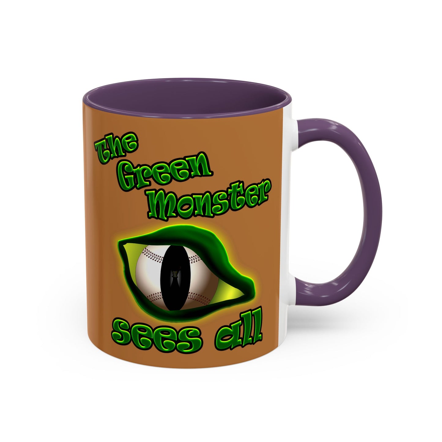 green monster - Accent Mug (light brown)