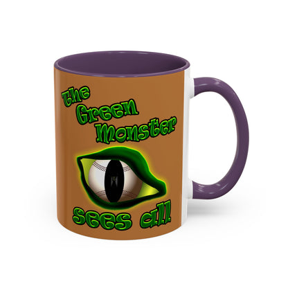 green monster - Accent Mug (light brown)