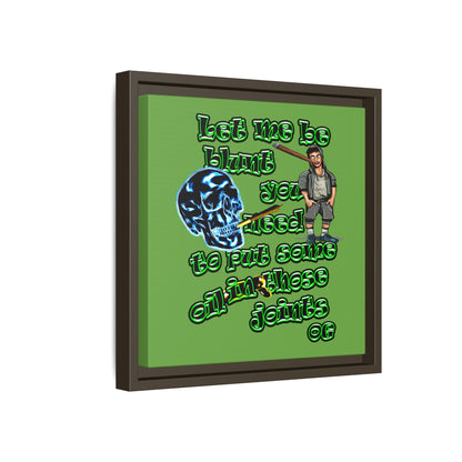 og - framed canvas art (green)