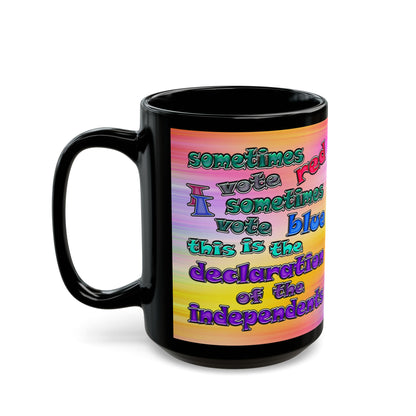 declaration of the independents - Black Mug (color blur)