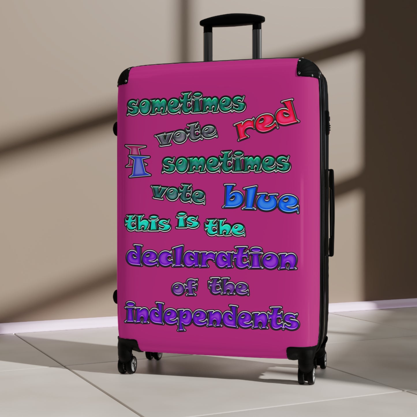 declaration of the independents - Suitcase (pink)