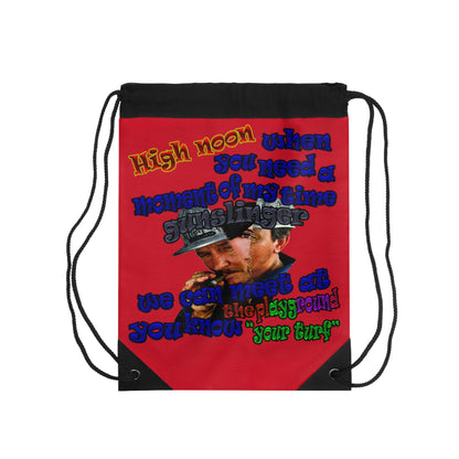high noon - Drawstring Bag (dark red)
